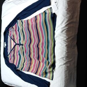 NWT Liz Claiborne womens large layered blouse